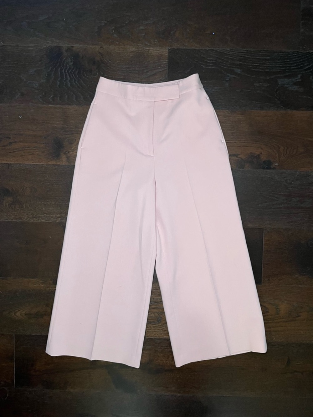 Zara Blush Wide-Leg High-Rise Pants